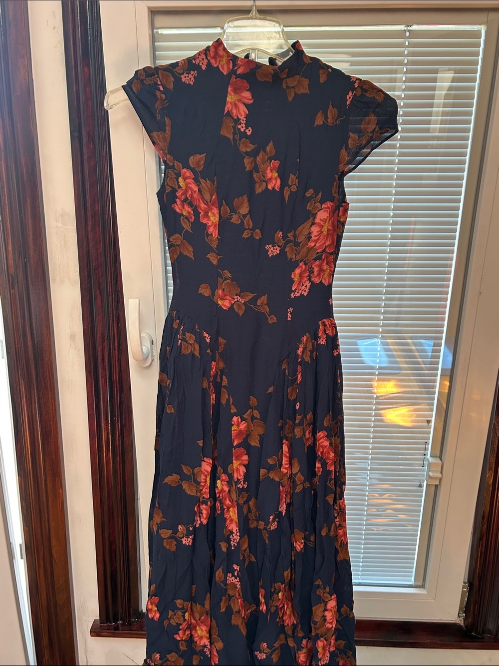 Reformation Maven Dress Blue - Size 0 - Picture 6 of 9